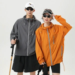 Milk Silk UPF50+ Outdoor Mountaineering Clothing Lightweight Breathable UV-protective Hooded Jacket for Fishing & Camping