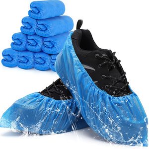 Shoe Covers Disposable Non-slip for Indoors -100 Pack (50 Pairs) Waterproof Premium CPE Shoes Protectors Coverings