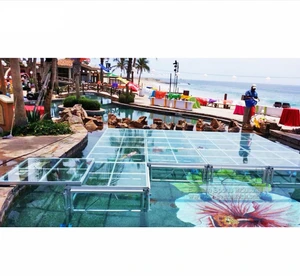 Clear Acrylic Glass Platform Portable Dance Floor Stage for Sale