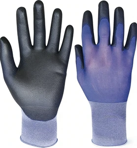 Custom Logo PU Leather Gloves, OEM & ODM Work Gloves For Industrial Labor Protection
