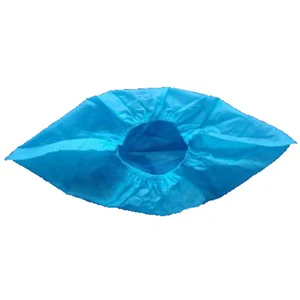 JEJOR Manufacturer Wholesale 2.5g 15x36cm Plastic Disposable Blue Medical Safety Cleanroom Pvc PE CPE Shoe Cover
