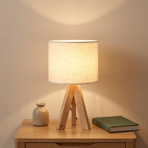Woven Bamboo Table Lamp Boho Bedside Night Lamp for Bedroom Decor