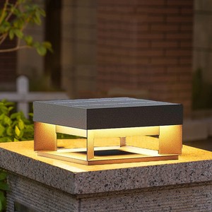 Hot-selling Solar LED Pillar Lights Decorative Garden Gate Waterproof Outdoor Column Lamp Stainless Steel