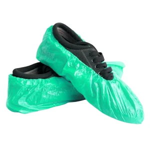 One-time CPE Anti-slip Shoe Covers, Handmade Medical Laboratory Thickened Shoe Covers