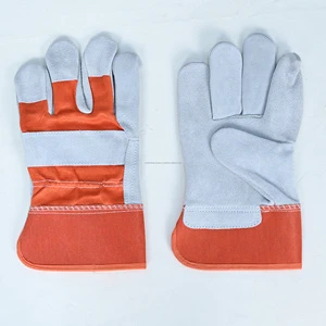 Heavy Duty Split Leather Rigger Gloves Durable Safety Gloves for Mining and Oil Industry Construction Industrial Work Wholesale