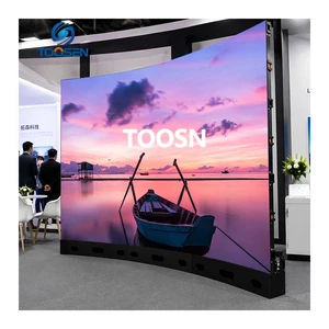 P1.5 P1.9 Fine Pitch Rental LED Display Screen LED Video Wall Curved Panel 500x500mm For High-end Event Stage Wedding Backdrop