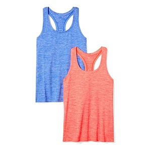 Women's Plus Size Fitness Tank Top with Custom Logo Slim Fit Casual Jersey Solid Pattern Washed Finish Beading for Autumn Season