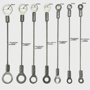 304 Stainless Steel Wire Rope Terminal Processing Lamp Hanging Line Stage Lighting Anti-fall Rope Press Lighting Accessories