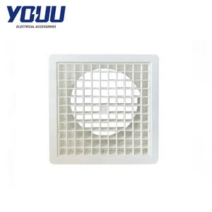 YOUU V3-125FU 125mm External Vent With Gravity Grille Btype Fire-Retardant ABS UV Rated Registers & Grilles