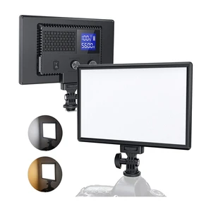 LED Video Light Soft Video Key Light Built-in Rechargeable Battery 3200K-5600K Bi-Color Brightness CRI95