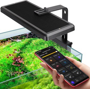 40W Smart Led Aquarium Light with App Control RGB Full Spectrum with 24/7 Lighting Cycle 8 Timer Programmable Clip on
