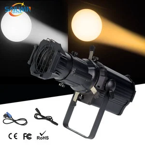 Sailwin DJ Stage Light 200W 4IN1 RGBW LED Profile Leko Ellipsoidal Gobo Leko Light for Studio Wedding Party