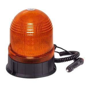 Flexible Pole Mounted Emergency Beacon 14.4W High Power Large Amber Rooftop Agricultural Harvester Safety Signal Flash Light