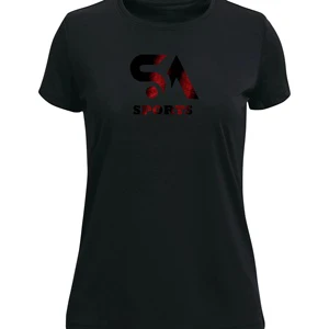 Wholesale Women's Plus Size T-Shirts Cotton/Polyester Regular Fit V-neck Short Sleeve Appliques Button Casual Wear