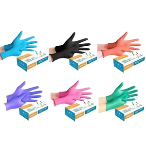 Low Price 100% Nitrile Disposable Safety Gloves Nop-slip Dust-free 9 Inch Nitrile Glove