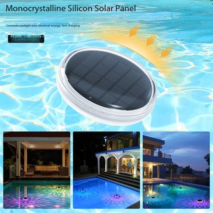 New Cross-Border Solar LED Water Float Lamp IPX7 Waterproof for Home Garden Outdoor Pool & Pond Night Lighting