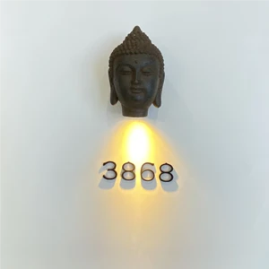 Lighting the House Number Custom House Number with Light Sign for Yard Luminous House Numbers