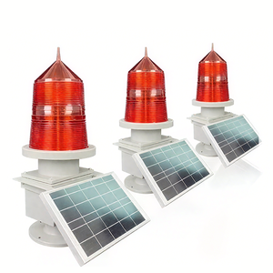 Solar LED Aviation Obstruction Light IP65 3500K Dimmable Battery-Powered for High-Mast Applications with 2-Year Warranty