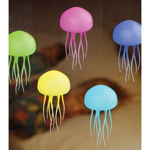 Modern Cute Colorful Room Light Shaped Home Décor Hanging Floating Table LED Night Flying Jellyfish Lamp