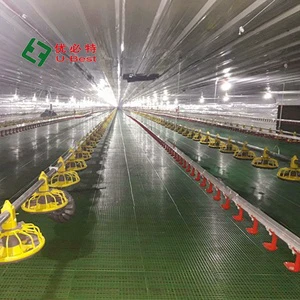 New Design Chicken Coop Farming Poultry Equipment Feeding Pan Drinkers And Feeders System For Indonesia