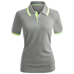 New Design Loose Half Sleeve Plus Size Women's Polo Shirt Street Casual Contrast Color Lady T Shirts