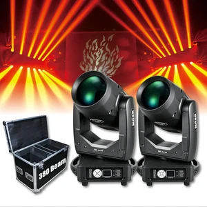 380W 17R Sharpy Beam Moving Head Stage Light DJ Light Flight Case Double Prism DMX512 CRI85 Lyre Cabeza Movil Wedding Club Disco