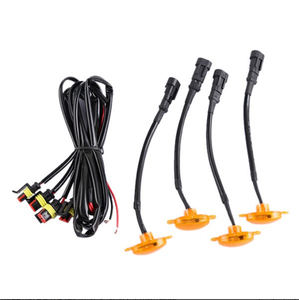 Universal Grille Small Yellow Light LED Front Grille Light Daytime Running Light Warning Light 1 Drag 4