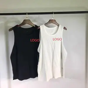 Personalized Logo Men's Casual Sleeveless Tank Breathable Basic Undershirt for Gym & Daily Wear