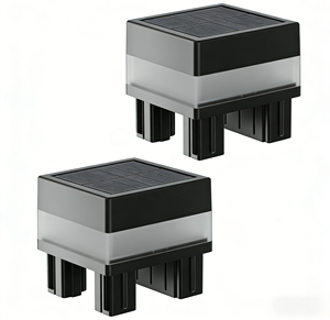 Main Gate Solar Pillar Light Solar Powered Garden Outdoor Ip44 Waterproof Post Fence Lamp Outdoor Solar Column Lights