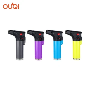 Luxury Oem Odm Refillable Custom Logo Cigar Jet Flame Torch Butane Gas Lighters For BBQ