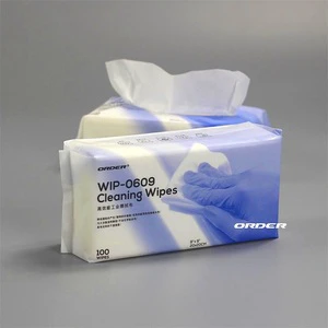 Light-Duty Nonwoven Cleanroom Wipes Lint Free Electronic Cleaning Cloth for Critical Environments