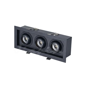 21W COB Grill Light Three Heads LED Beans Gall Light Square Home Office LED Down Light