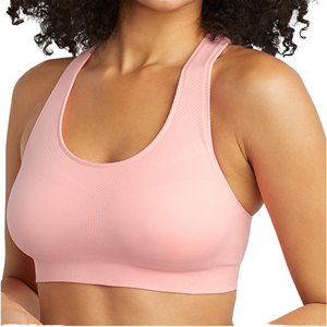 Quick Dry High Support Sports Bra for Women Front Logo Workout Running Gym Fitness
