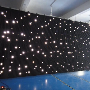 Led Star Curtain 3*6 4*6m Single Warm Color Decoration LED Backdrop Cloth Light Dmx Control Led Star Curtain for Party Dj
