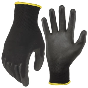 Wholesale Cheap Polyester Breathable PU Coating protection Grip Industrial Anti-static Safety Work Gloves