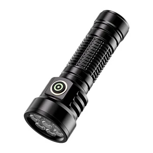 Cross-border Rechargeable Aluminum Alloy LED Flashlight Outdoor Ultra-Bright Long-Range High-Power Long-Life New Home Use