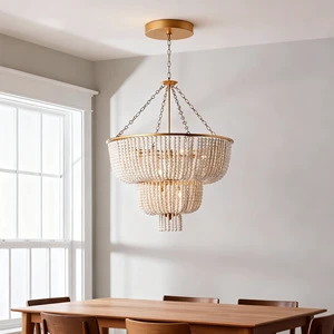 New Design Bamboo Lamp Rattan Wave Pendant Light Ceiling Lights for Dining Room Chic Chandelier & Pendant Lighting