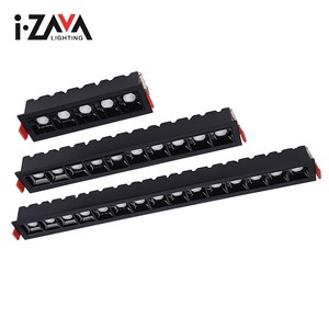 New Design Aluminum Indoor IP20 10watt 20watt 30watt SMD Recessed LED Grille Lamp