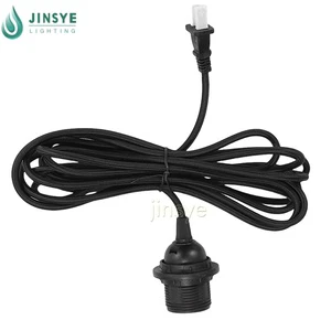 E26 Lampholder Cable Plastic Bulb Socket with US Plug