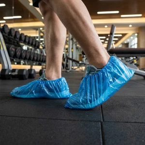 Disposable CPE Shoe Cover Safety Plastic Anti-slide Overshoes PE Non slip Shoe Covers Wholesale CE Shoe Upper