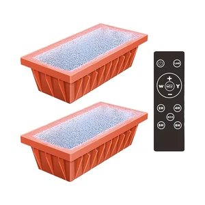 Remote Control Dusk-to-Dawn Solar Brick Light 4