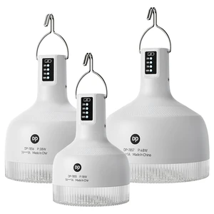 Factory 18W38W48W Multi Function LED Rechargeable Bulb Camping Light 2000mAh SOS Portable Outdoor Emergency Light With Hook