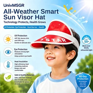 Summer Unisex UV Protection Curved Brim Thermo-controlled Casual Beach Golf Tennis Empty Top Outdoor Sun Visor Hat 100%