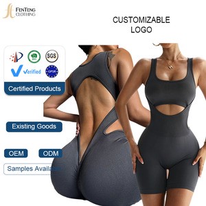 Under Lulu Custom Seamless Yoga Sports Bodysuit&Jumpsuit Hot-Selling Peach Hip Shorts Beautiful Back Design For Fitness