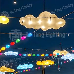 Floating Cloud Decorative Light Bringing Enchanting Glow To Cafes And Restaurants With Soft Ambient Led