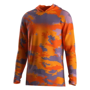 Custom Wholesale Fishing Shirts Made in China Quick Dry Long Sleeve UPF50+Sun Protection Fishing Hoodie