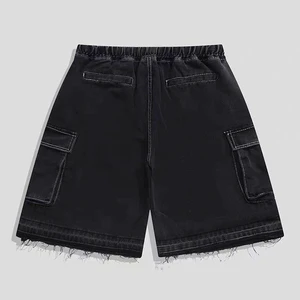 Summer Men's Denim Shorts Baggy Jean Style 5 Inch Breathable Quick Dry Color Fade Proof Eco-Friendly Cotton Shorts