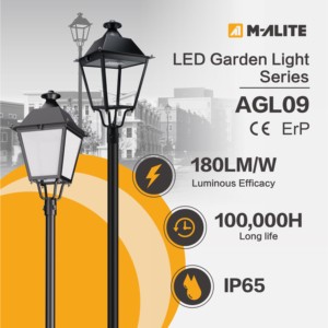 Energy Saving IP66 IK08 Die Casting Aluminum AC Dimmable Lighting ROHS Toughened For Villa Patio LED Garden Light