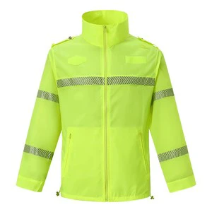 Green Sun Protection Durable Portable Eco-Friendly Lightweight Breathable UV Jacket with Reflective Tape for Men Women Outdoor