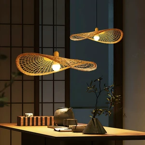 Hand Woven Lampshade/ Pendants for Living Room Decoration Home Decoration Wholesale Large Rattan Pendant Light